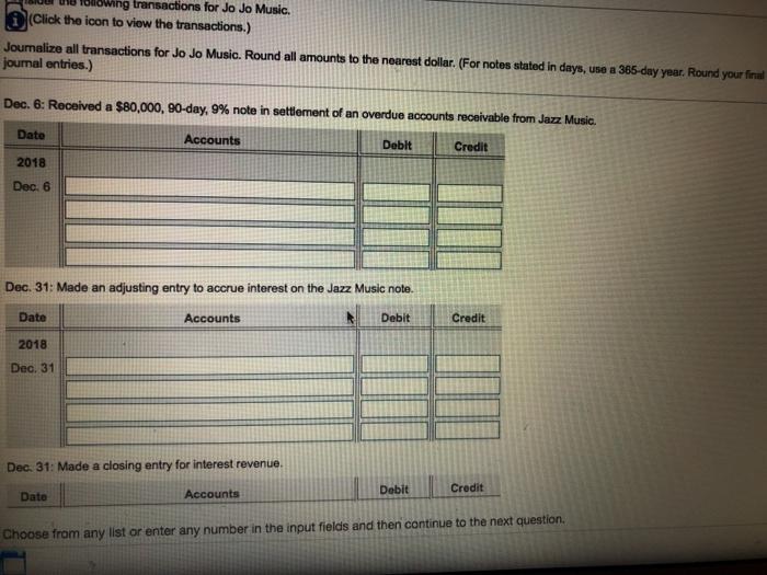 in settlement of an overdue accounts receivable from Jazz Music. Made an