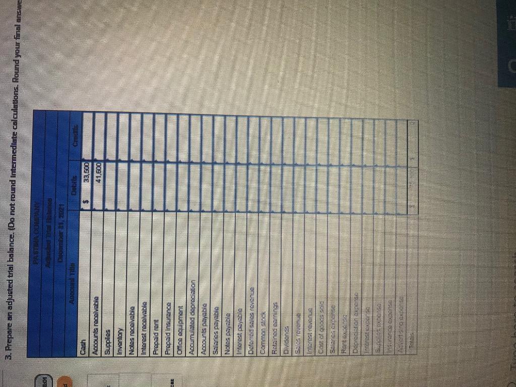 Problem 2-4 (Algo) Accounting cycle; adjusting entries through post-closing trial balance [LO2-4,