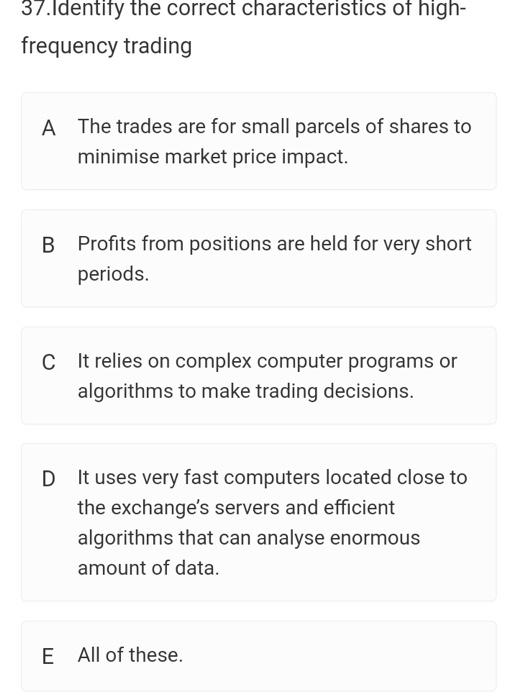 explain (1.54) 36. The functions of the share market do NOT include