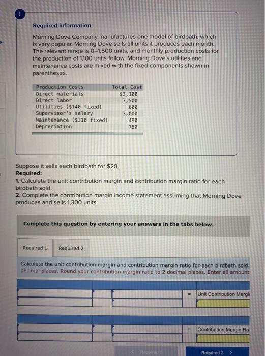 2 Part question that i need some help with. Thank you Required
