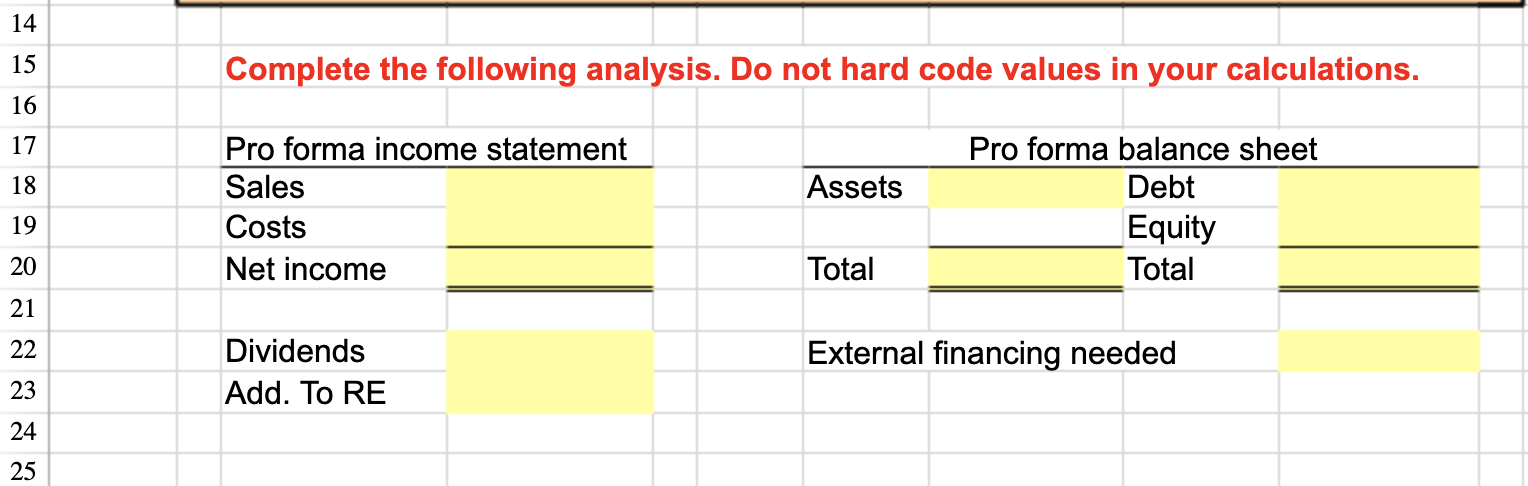 2 3 Consider the following simplified financial statements for the Yoo Corporation.