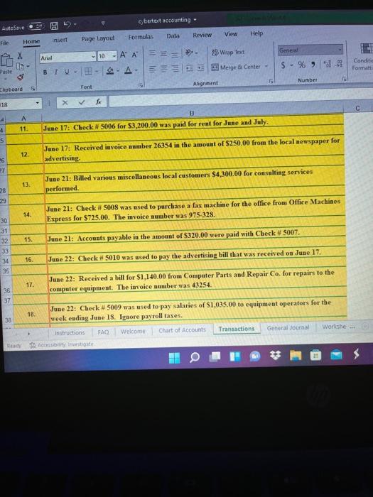 Note: You can only enter data into the yellow filled cells. 3
