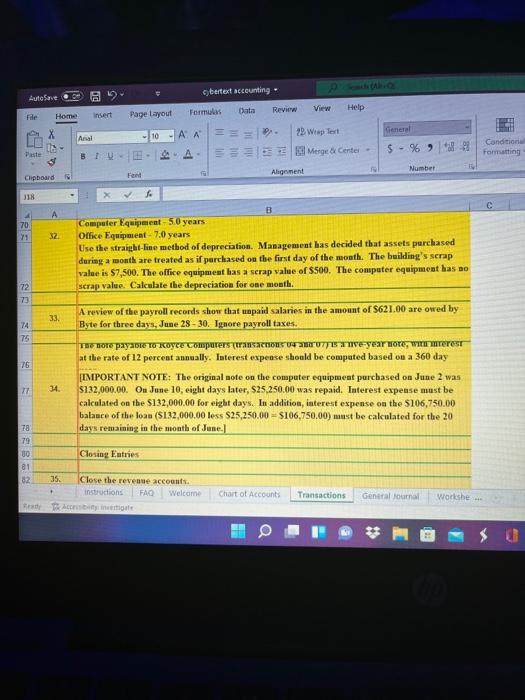 20 03 04 Transactions General Jour Worksheet Income Statement Changes Chart of