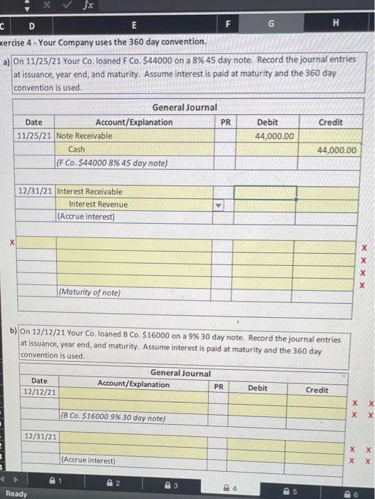  J C D E F G H exercise 4 - Your