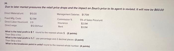 and prices within the channel as well as the price Zeus uses