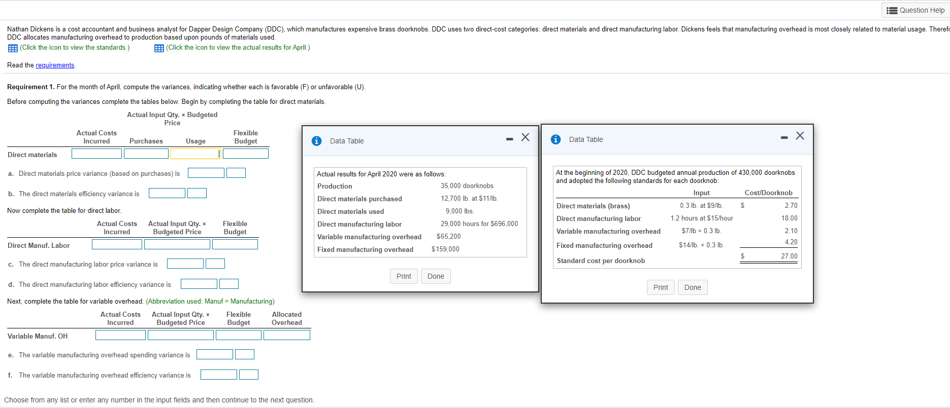  s Question Help most closely related to material usage. Theref Nathan