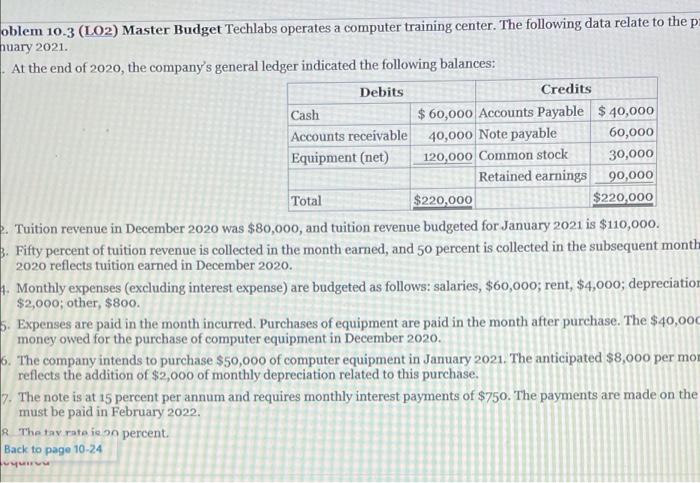  please show math. particularly total incone for calculating taxes. oblem 10.3