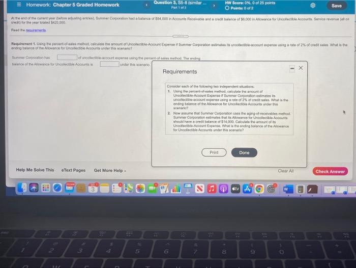  = Homework: Chapter 5 Graded Homework Question 3, S6-8 (similar HW