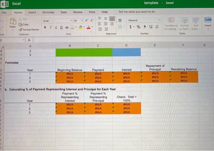 Open spreadsheet a. Complete an amortization schedule for a $35,000 loan to