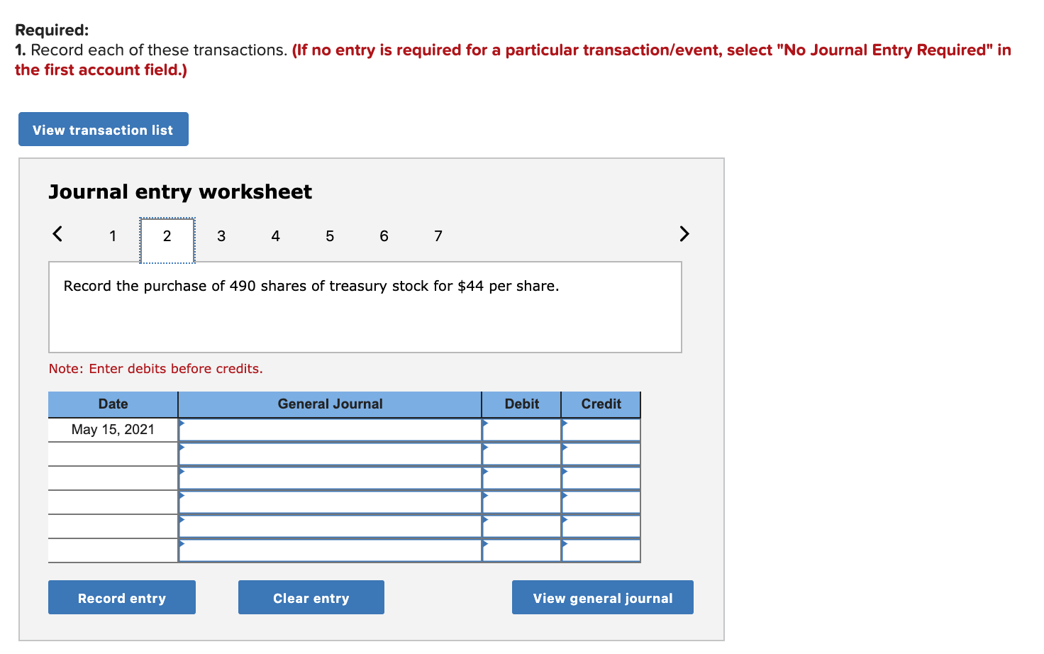 following information applies to the questions displayed below.) Part 1 of 2
