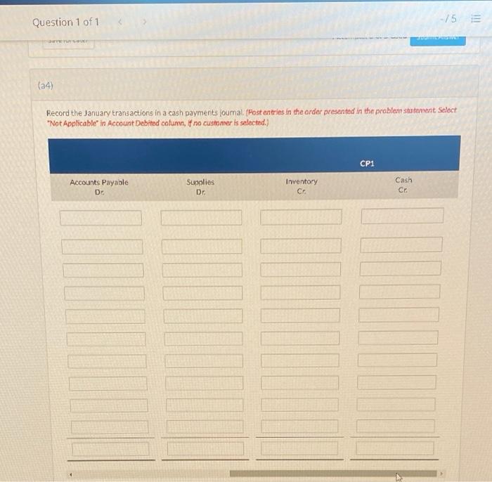 1/30. The cost of all merchandise sold was 60% of the sales