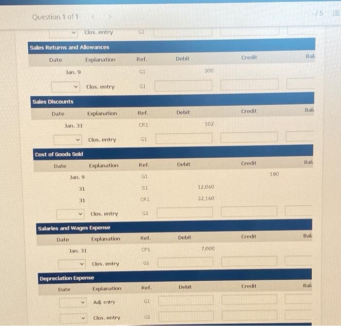 January 13 Receive payment in full from B Corpas and J. Revere