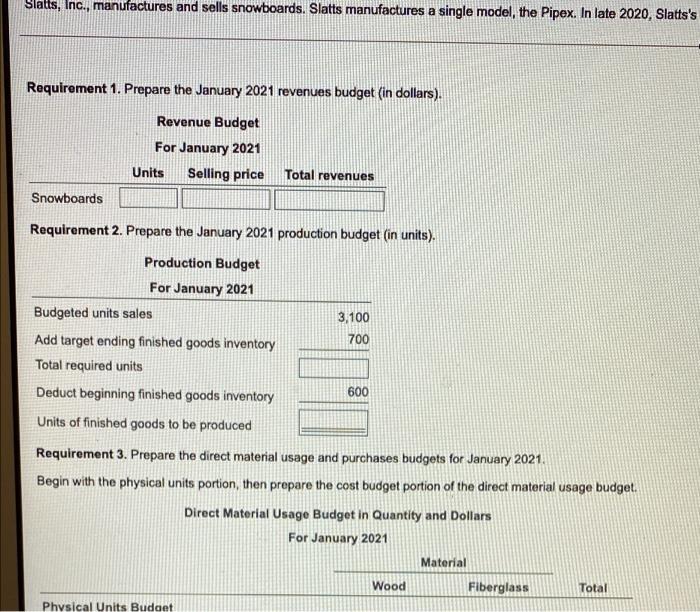 2. Prepare the day 2021 production to in un Production de For