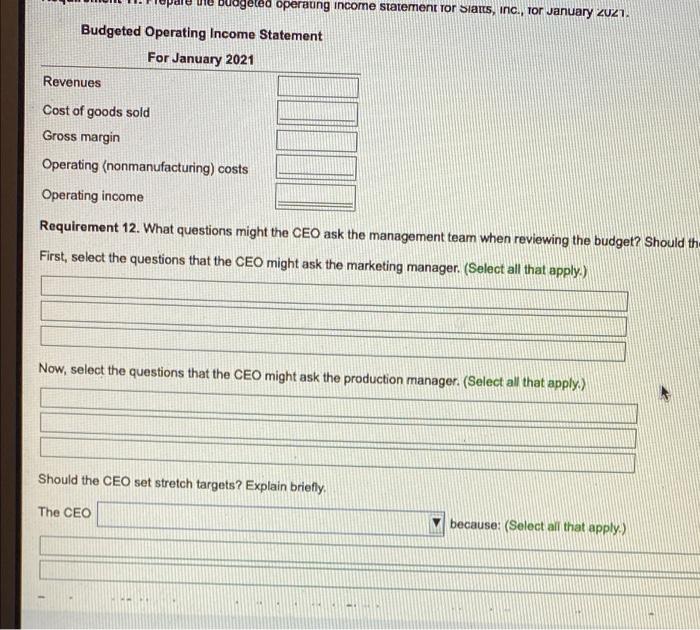 Labor Requirements Direct materials Wood 12 board feet (b.) per snowboard Fiberglass