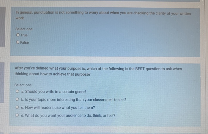  In general, punctuation is not something to worry about when you