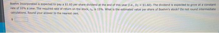 Industries just peld a dividend of $1.00 a share (le, Do =