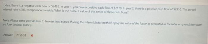 urgent help pls!Show 2 different solution methods (e.g., interest factors, build in