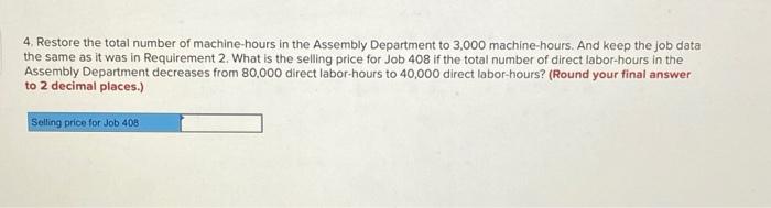 area back to $390,000, keeping all of the other data the same