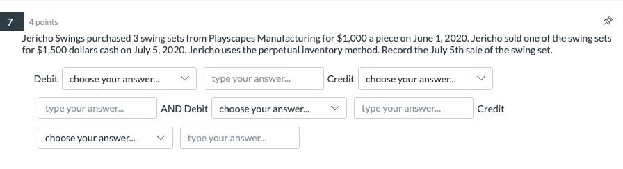  7 4 points Jericho Swings purchased 3 swing sets from Playscapes