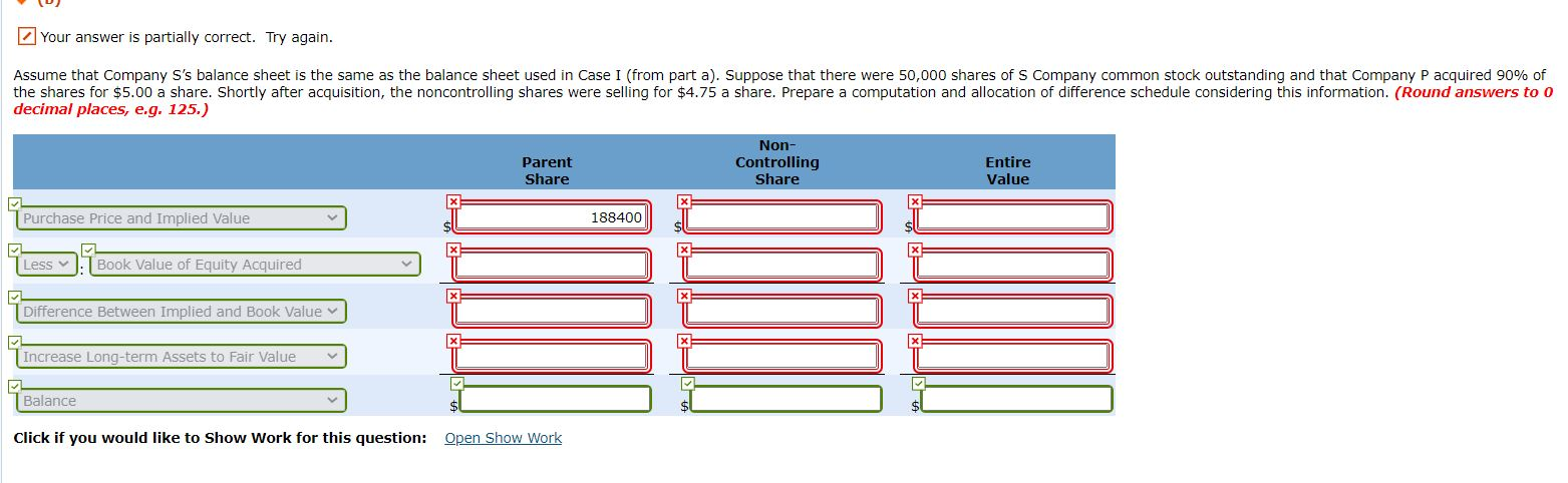assets Investment in S Company Long-term assets Other assets Total Case I