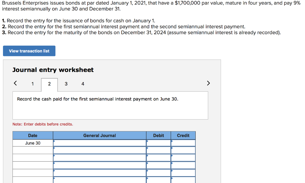 Brussels Enterprises issues bonds at par dated January 1, 2021, that