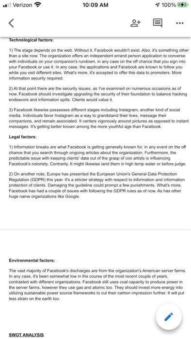 this information. PESTLE Political factors: 1) Was blamed for the outcome of