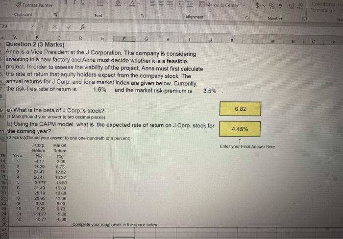 Number 19 A B E F G H K D Question 5