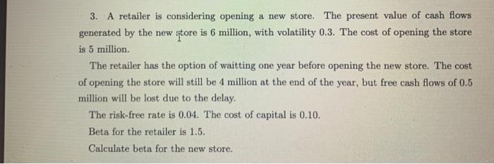 please solve this problem without using Excel and show all steps. 3.