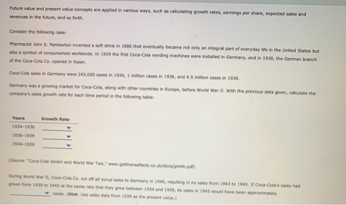  Future value and present value concepts are applied in various ways,