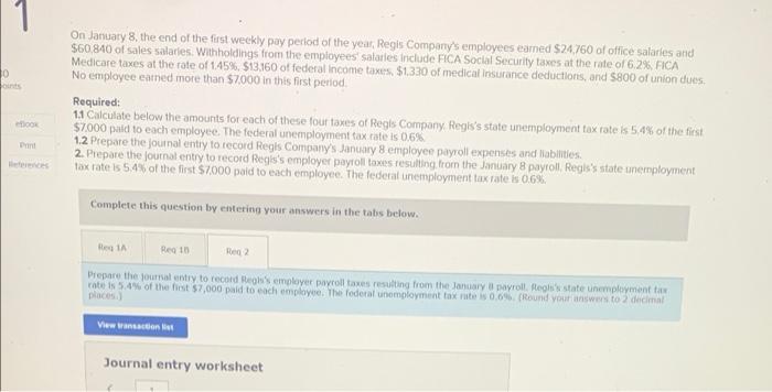 help with required 2: the debit and credits for jan. 08 1