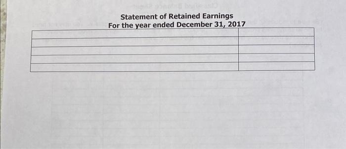 Retained Earnings and Classified Balance Sheet on the pages which follow. To