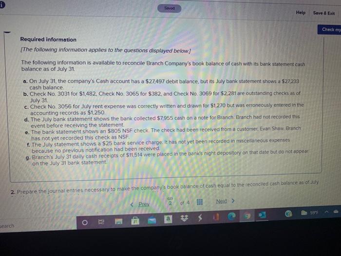  Savod Help Save & Exit Check my Required information [The following