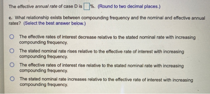 the cases in the following table, a. Calculate the future value at