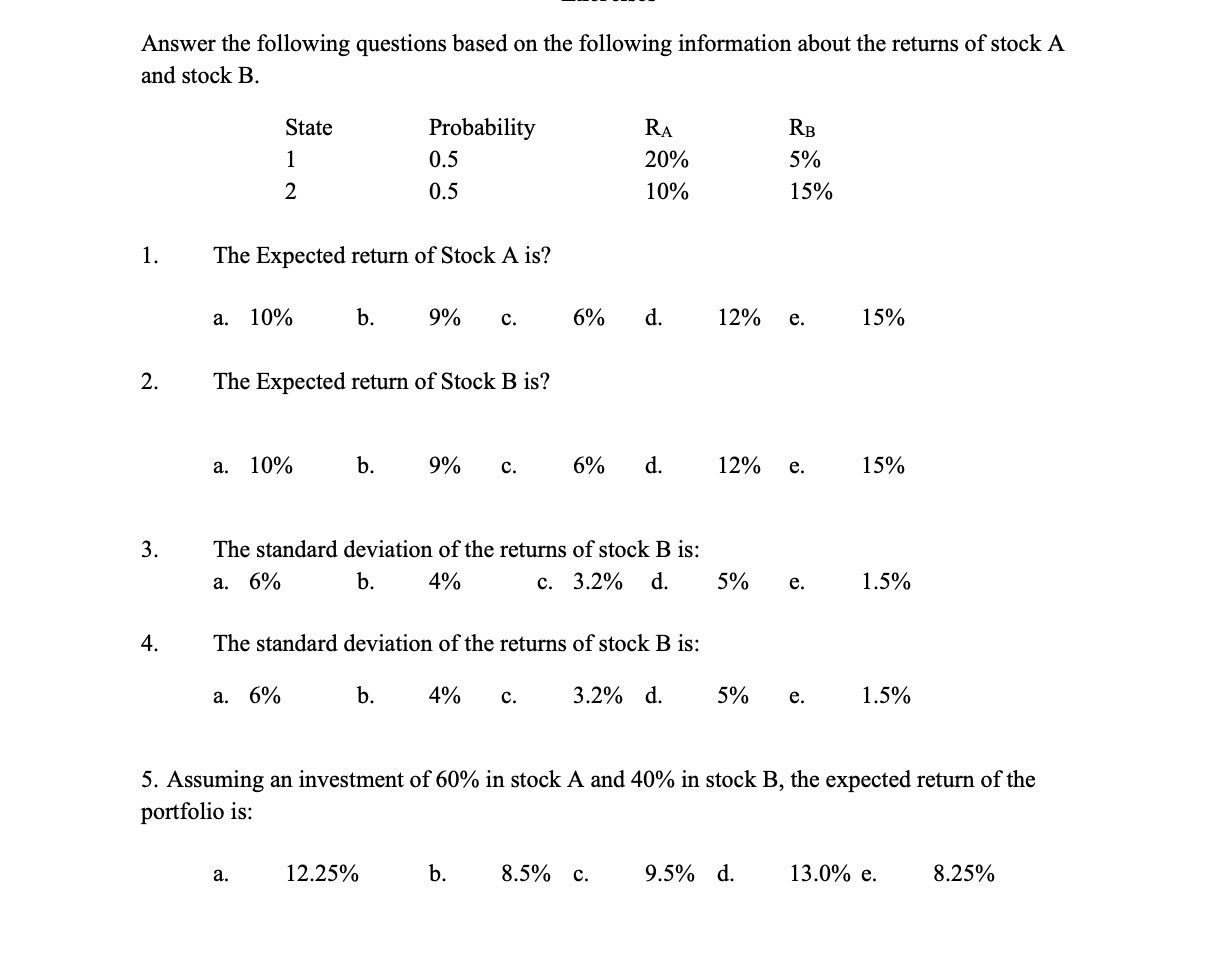 I only need number 5. Answer the following questions based on the