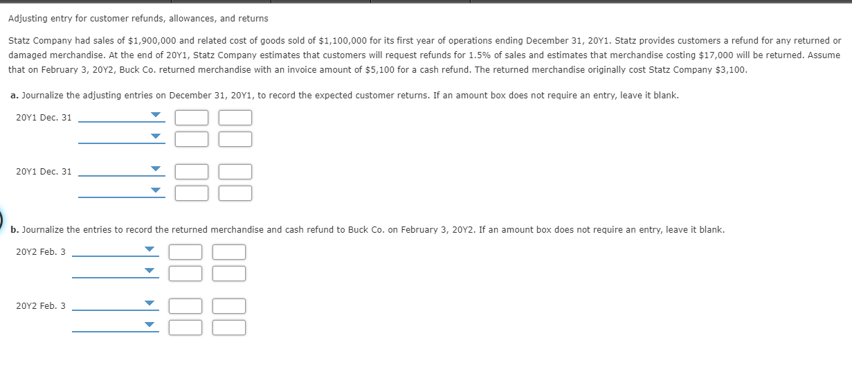May I have help with this question please? Thank you! Adjusting entry