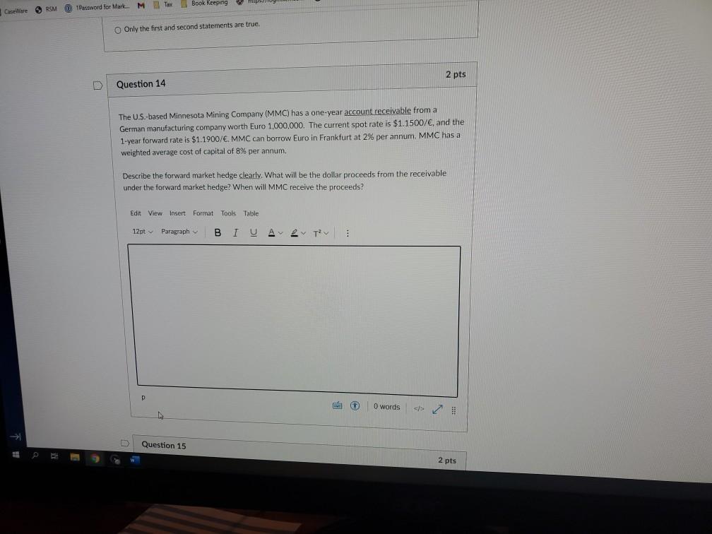  M Care RSMO Password for Mark Tx Book Keeping Only the