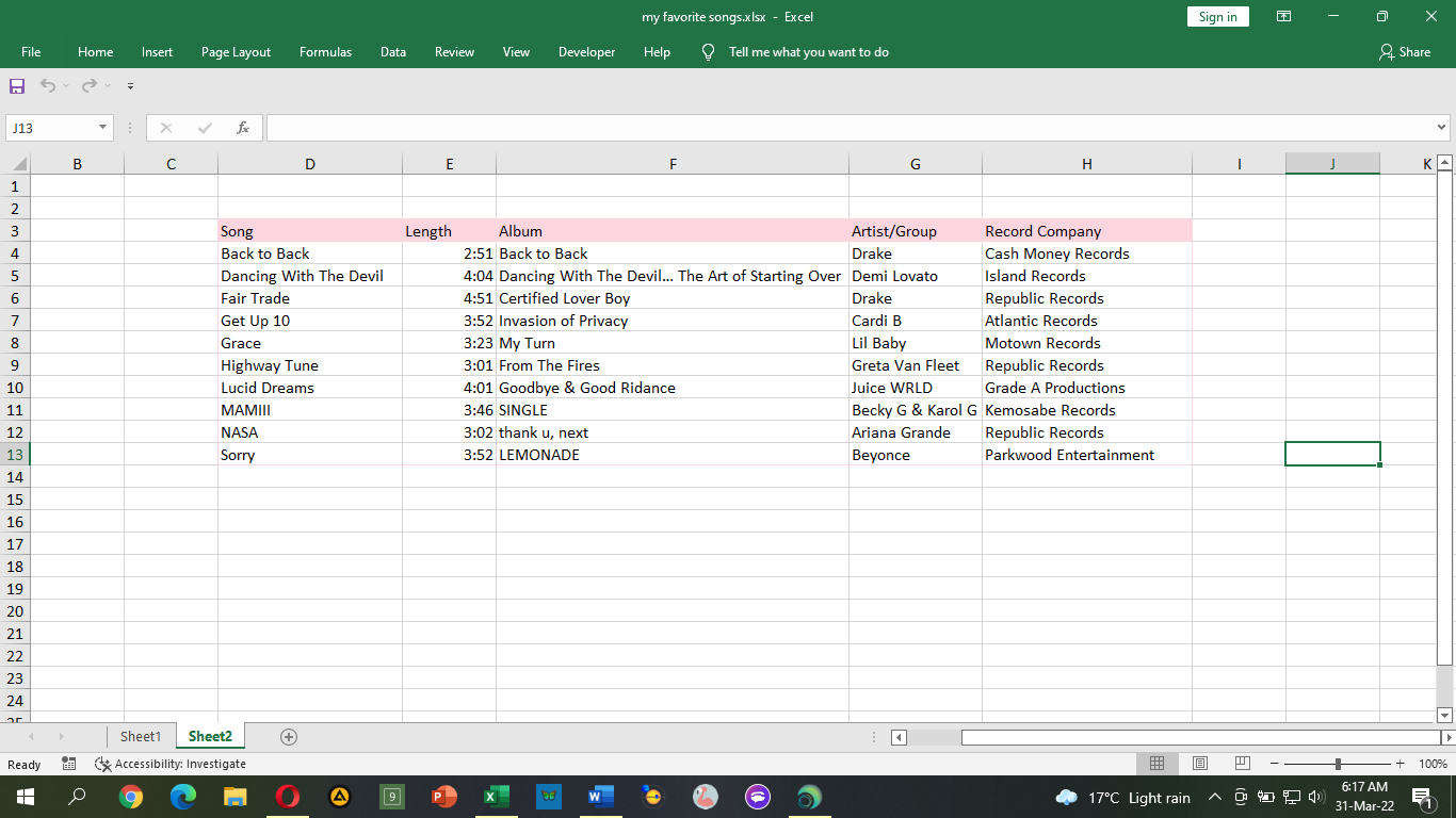 Please help men insert a Vlookup function in the sheet. The data