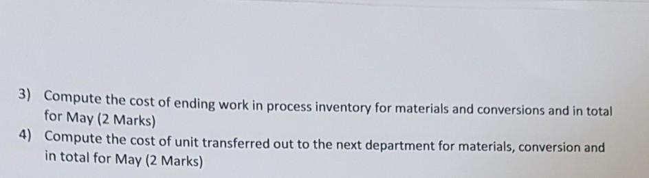 process costing system. It manufactures a caulking compound that goes through three