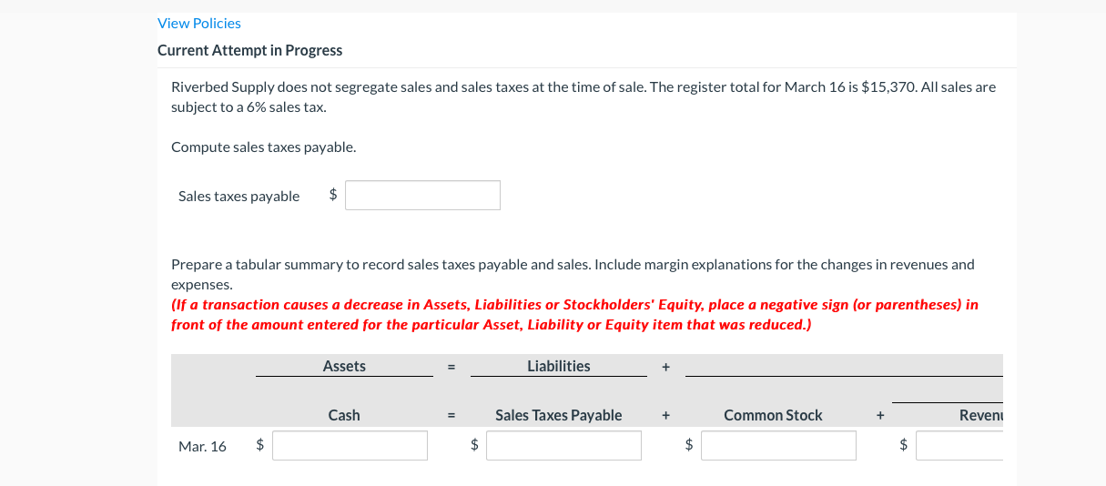 View Policies Current Attempt in Progress Riverbed Supply does not segregate