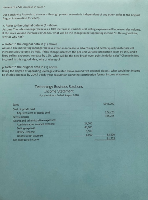 launched a computer services company, Technology Business Solutions that is organized as