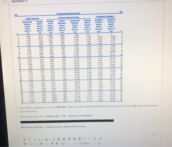  Question Sinking Fund Factor Find A Given AF 1.0000 4785 3051