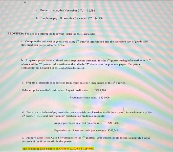 cash budget for several quarters and (2) is not up to date