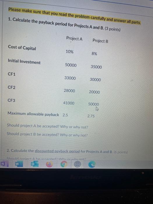  Please make sure that you read the problem carefully and answer