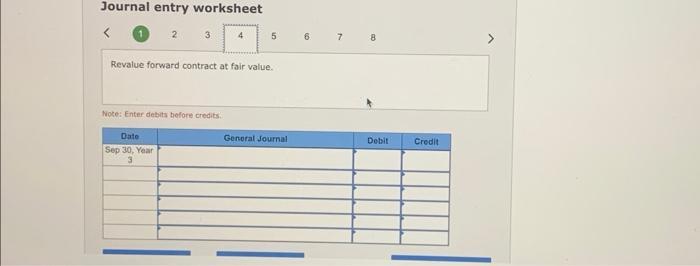 June 2, Year 3, FYC entered a forward contract as a cash