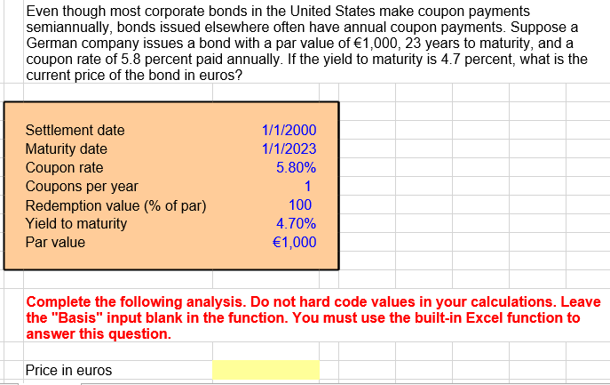 Please answer using excel and showing the formula thank you Even though