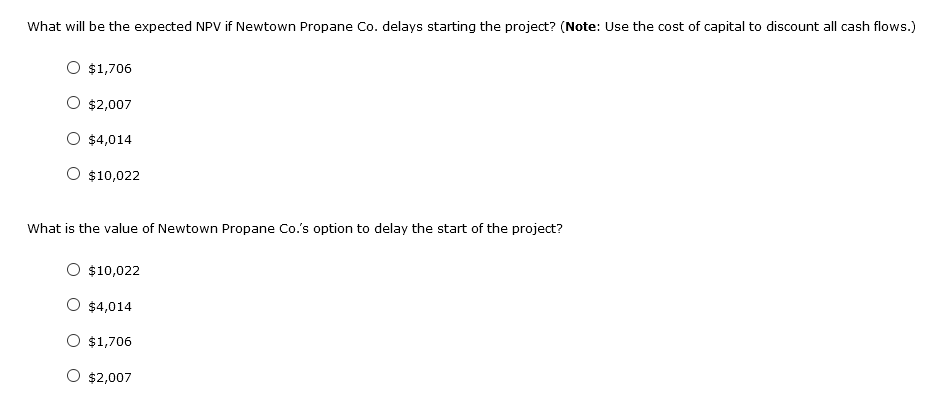 options Companies often need to choose between making an investment now or