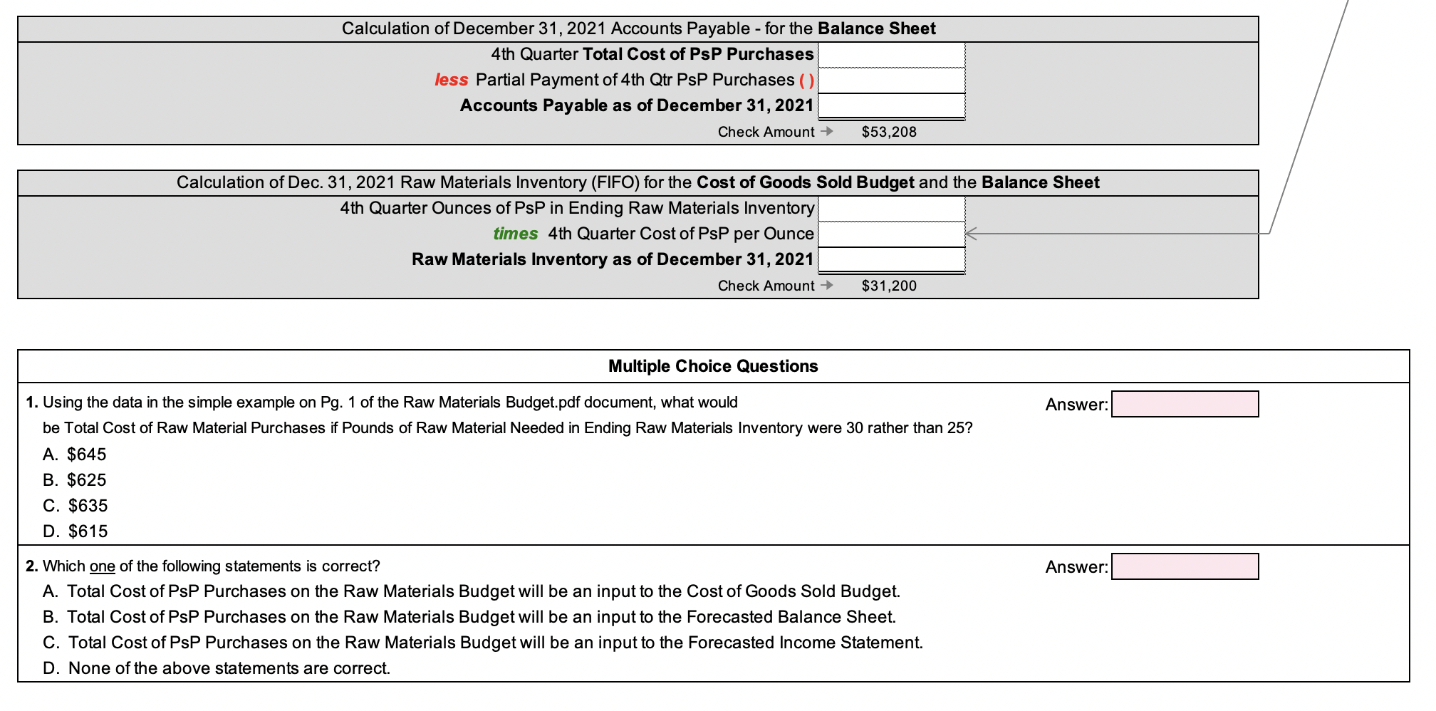 Fix the Format of All Yellow Cells Quarter in the 2021 Planning