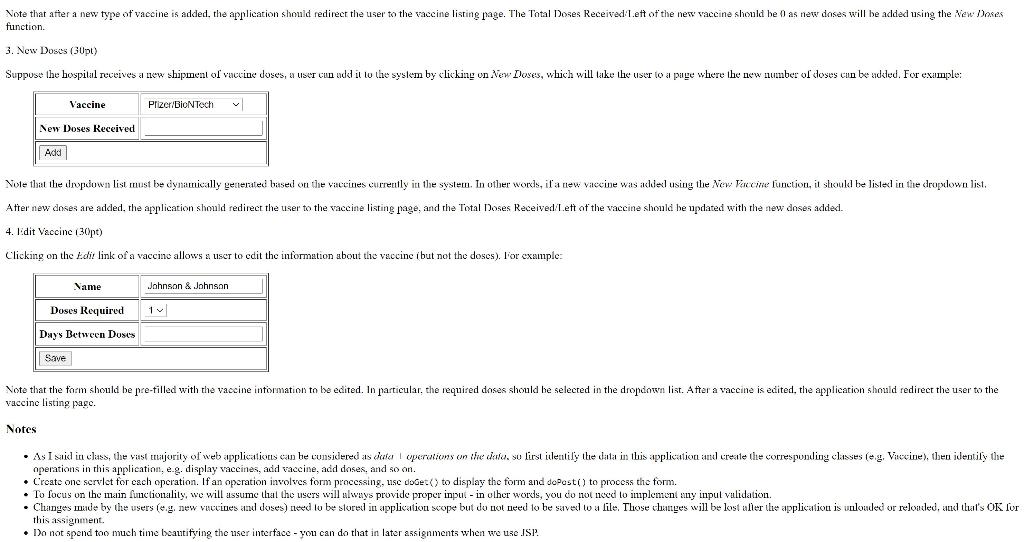 of the vaccines and doses at the hospital as shown below: New