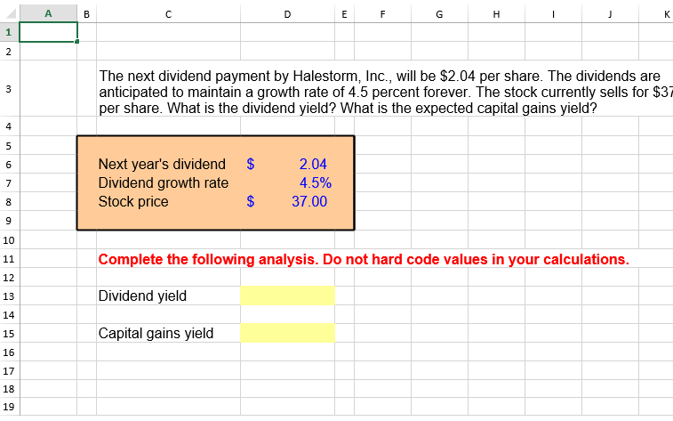 please use excel and show the full formula use to get the