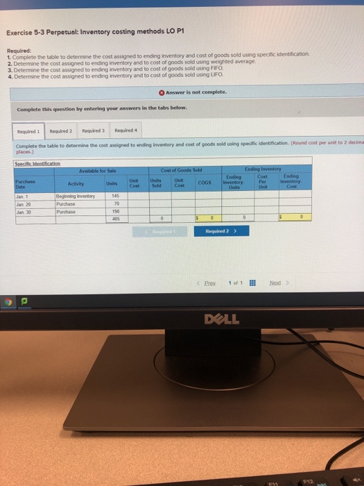 for the work you have completed so far. It dog Required information